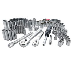 Craftsman 1/4 and 3/8 in. drive S Metric and SAE 6 Point Mechanic's Tool Set 105 pc
