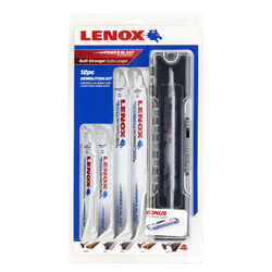 Lenox Assorted in. Bi-Metal Reciprocating Saw Blade Set Multi TPI 12 pk