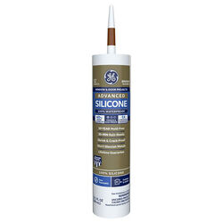 GE Advanced Brown Silicone 2 Window and Door Caulk Sealant 10.1 oz
