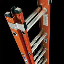 Werner 36 ft. H X 19 in. W Fiberglass Extension Ladder Type 1A 300 lb