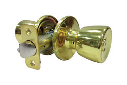 Faultless Tulip Polished Brass Metal Entry Knobs 3 Grade Right Handed