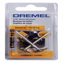 Dremel 3/4 in. S X 1.7 in. L Brass Brass Brush 2 pk