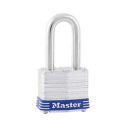 Master Lock 3-3/16 in. H X 1-9/16 in. W Laminated Steel Double Locking Padlock 1 pk