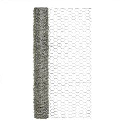 Garden Craft 36 in. H X 25 ft. L 20 Ga. Silver Poultry Netting