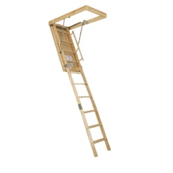 Louisville 8.9 ft. H X 22.5 in. W Wood Attic Ladder Type 1 250 lb. cap.