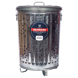 Behrens 20 gal. Galvanized Steel Composter/Rubbish Burner Animal Proof/Animal Resistan Lid