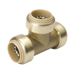 Proline 1/4 in. Push T X 1/4 in. D Push Brass Tee