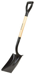 Home Plus Steel blade Wood Handle 8 in. W X 38.5 in. L Transfer Square Point Shovel
