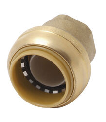 SharkBite 1/2 in. Push T Brass End Stop