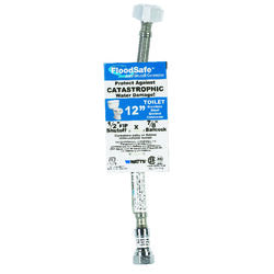 BK Products Sure Dry 1/2 in. Ballcock T X 7/8 in. D Ballcock 12 in. PVC Toilet Supply Line
