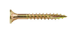 Screw Products No. 8 S X 1-1/4 in. L Star Yellow Zinc-Plated Wood Screws 5 lb lb 1143 pk