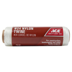 Ace 24 in. D X 185 ft. L White Twisted Nylon Mason Line