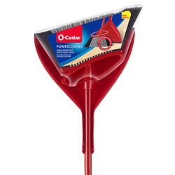 O-Cedar PowerCorner 12 in. W Soft Plastic Broom with Dustpan