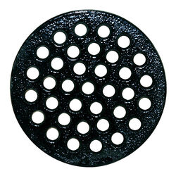 Sioux Chief 6-1/2 in. Epoxy Coated Black Round Cast Iron Floor Drain Strainer