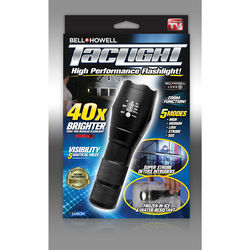 Bell and Howell As Seen On TV Black LED Tactical Flashlight AAA Battery