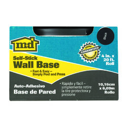 M-D Building Products 4.5 in. H X 6.25 ft. L Prefinished Black Vinyl Wall Base
