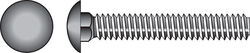 Hillman 1/4 in. P X 2 in. L Zinc-Plated Steel Carriage Bolt 100 pk