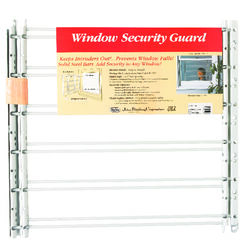 Knape & Vogt White Steel Window Security Guards 24 in. L