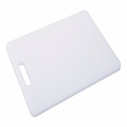 Good Cook 8 in. W X 11 in. L White Plastic Cutting Board