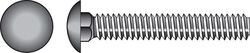 Hillman 3/8 in. P X 5 in. L Hot Dipped Galvanized Steel Carriage Bolt 50 pk