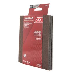 Ace 5-1/2 in. L X 4-1/2 in. W X 1/4 in. T 60/120/180 Grit Assorted Sanding Sponge