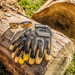 STIHL Outdoor PRO Gloves Black/Yellow L 1 pair