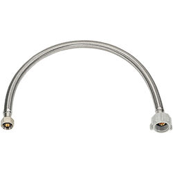 Ace Ace Hardware 3/8 in. Flare T X 7/8 in. D Ballcock 16 in. Braided Stainless Steel Toilet S