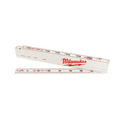 Milwaukee 78 in. L X 1-3/8 in. W Plastic Folding Rule SAE