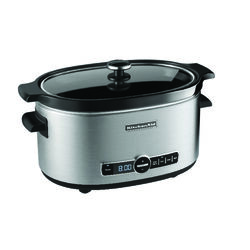 KitchenAid 6 qt Metallic Stainless Steel Programmable Slow Cooker