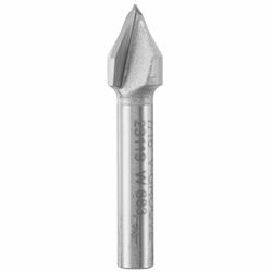 Vermont American 1/2 in. D X 7/16 in. R X 1-25/32 in. L Carbide Tipped V-Groove Router Bit