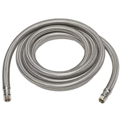 Ace Hardware 1/4 in. Compression T X 1/4 in. D Compression 60 in. Braided Stainless Steel Sup