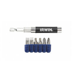 Irwin Phillips/Slotted/Square Drive Guide Bit Set S2 Tool Steel 7 pc