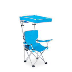 Quik Shade Adjustable Blue Canopy Folding Kid's Chair