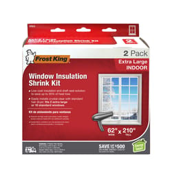 Frost King Clear Shrink Indoor Window Film Insulator Kit 62 in. W X 210 in. L