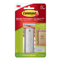 Command Silver Picture Hanger 5 lb 1 pk