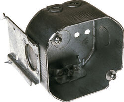 Raco 4 in. Octagon Steel Junction Box Gray