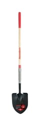 Razor-Back Steel blade Wood Handle 9.5 in. W X 60.25 in. L Digging Round Point Shovel