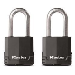 Master Lock 2 in. H X 1-5/16 in. W X 2 in. L Vinyl Covered Steel Ball Bearing Locking Padlock