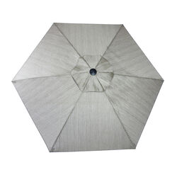 Living Accents 9 ft. Tiltable Brown Patio Umbrella