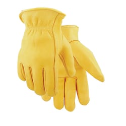 Golden Stag XL Elkskin Driver Gold Gloves