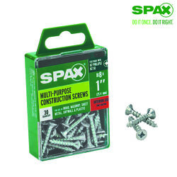 SPAX No. 8 S X 1 in. L Phillips/Square Flat Head Multi-Purpose Screws 30 pk