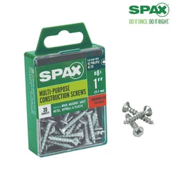 SPAX No. 8 S X 1 in. L Phillips/Square Flat Head Multi-Purpose Screws 30 pk