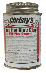 Christys Red Hot Blue Glue Blue Cement For PVC 4 oz