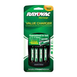 Rayovac Platinum NiMH AA/AAA 1.2 V Rechargeable Battery PS133-4B 4 pk