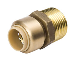 BK Products ProLine 1/2 Push T X 3/4 D MPT Brass Reducing Adapter