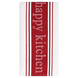 Mu Kitchen Red Cotton Loving Life Kitchen Towel 1 pk