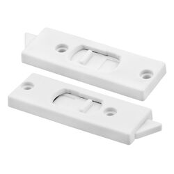 Prime-Line White Vinyl Window Tilt Latch 1-1/4 in. W X 3.375 in. L For Single or Double Aluminum