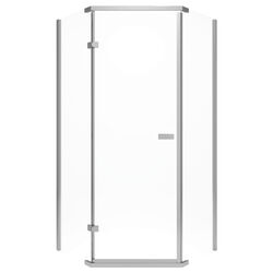 Delta 71-7/8 in. H X 35-7/8 in. W Chrome white Frameless Shower Door