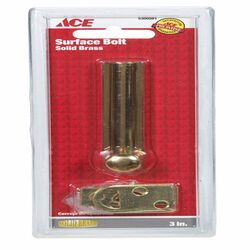 Ace Bright Brass Brass Surface Bolt