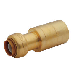 SharkBite Push to Connect 1/2 in. PTC T X 1 in. D CTS Brass Fitting Reducer